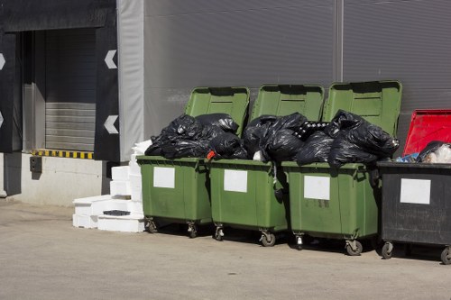 Recycling process for builders' waste materials in Vauxhall